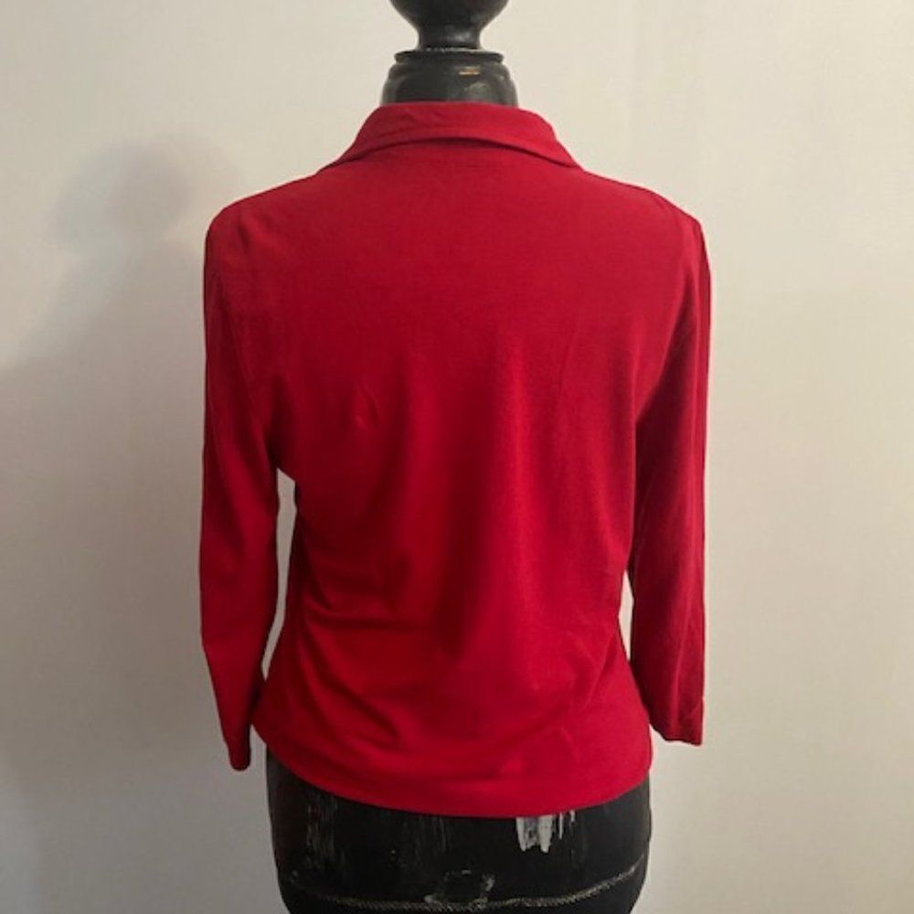 Talbots Red sweater, size M - Picture 2 of 3